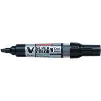 V Super Colour Permanent Marker, Chisel, Black OR423 | NTL Industrial