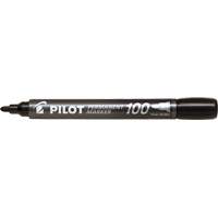 Pilot 100 Permanent Marker, Bullet, Black OR455 | NTL Industrial