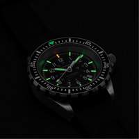 Large Diver's Automatic Watch, Digital, Battery Operated, 41 mm, Black NTL Industrial