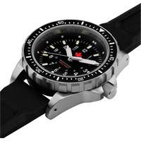 Red Maple Jumbo Diver's Quartz Watch, Digital, Battery Operated, 46 mm, Black NTL Industrial