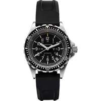 Steel Navigator with Date on Black 3-Piece Rubber Strap Kit, Digital, Battery Operated, 36 mm, Black NTL Industrial