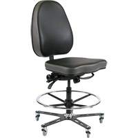 SF-190 Industrial Chair, Vinyl, Black OR510 | NTL Industrial