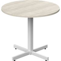 Table ronde &agrave; hauteur r&eacute;glable Newland, 36" lo x 36" la x 29" h, Dessus de 1", Stratifi&eacute;, Havane NTL Industrial