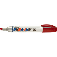 Dura-Ink<sup>®</sup> Markers - #25 Felt-Tip, Chisel, Red PA405 | NTL Industrial