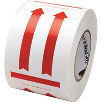This Side Up Pictogram Special Handling Labels, 6" L x 4" W, Red on White NTL Industrial