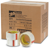 Rubans d'emballage Scotch 371, Adh&eacute;sif Thermofusible, 2 mils, 48 mm (1-22/25") x 100 m (328') NTL Industrial