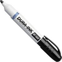 Dura-Ink&reg; Dry Erase Ink Markers, Black, Bullet Tip NTL Industrial