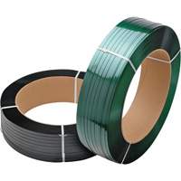 Green Strapping, Polyester, 3/4" W x 3000' L, Green, Machine Grade PF692 | NTL Industrial