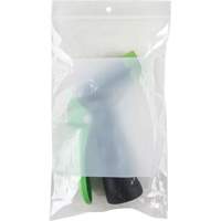 Sacs en poly avec espace inscriptible blanc, Refermable, 8" x 5", 2 mils NTL Industrial