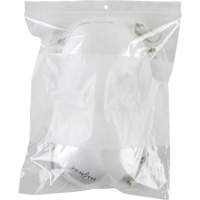 Sacs en poly avec espace inscriptible blanc, Refermable, 10" x 8", 2 mils NTL Industrial