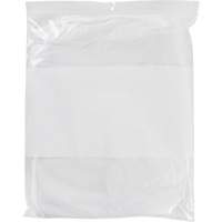 Sacs en poly avec espace inscriptible blanc, Refermable, 15" x 12", 2 mils NTL Industrial