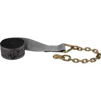 Winch Strap with Chain Anchor PG108 | NTL Industrial