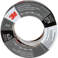 DT8 All-Purpose Duct Tape, 8 mils, Black, 48 mm (2") x 55 m (180') NTL Industrial