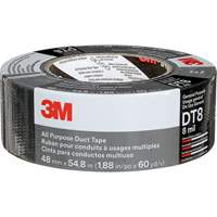 DT8 All-Purpose Duct Tape, 8 mils, Black, 48 mm (2") x 55 m (180') NTL Industrial