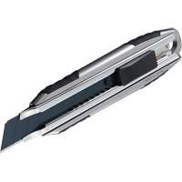 Knife with Auto-Lock, 18 mm, Carbon Steel, Heavy-Duty, Aluminum Handle PG170 | NTL Industrial