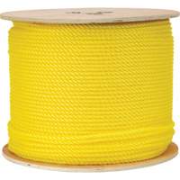 Corde jaune tress&eacute;e 1/4", Polypropyl&egrave;ne, 1300' NTL Industrial