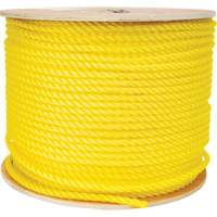 Corde jaune tress&eacute;e 3/8", Polypropyl&egrave;ne, 630' NTL Industrial