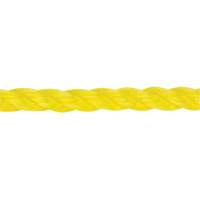 Corde jaune tress&eacute;e 3/8", Polypropyl&egrave;ne, 630' NTL Industrial