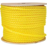 Corde jaune tress&eacute;e 1/2", Polypropyl&egrave;ne, 335' NTL Industrial