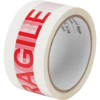 Ruban d'emballage Fragile, Adh&eacute;sif Thermofusible, 2 mils, 48 mm (2") x 100 m (328') NTL Industrial
