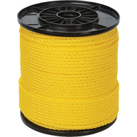Corde torsad&eacute;e jaune &agrave; trois brins 1/4", Polypropyl&egrave;ne, 550' NTL Industrial