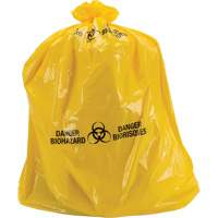 Waste Bags, Bio-Hazard, 60" L x 36" W, 6 mils NTL Industrial