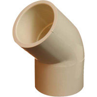 Flowguard Gold&reg; 45° Elbow Fitting, Standard, CPVC, 1/2" NTL Industrial
