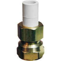 Transition Adapter, 1/2" Dia., Brass/CPVC NTL Industrial
