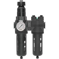 Filtre/r&eacute;gulateur + filtre coalescent drain manuel avec bol standard Modulair 400, 1/4" NPT, 150 psi, Capacit&eacute; de 9,1 oz liq. NTL Industrial