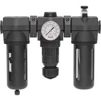 Filtre, d&eacute;tendeur & lubrificateur Modulair 400 avec drain manuel & bol standard, 3/4" NPTF NTL Industrial