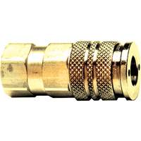 D&eacute;connexion rapide automatique &agrave; une main, Laiton, 1/4" x 3/8" NTL Industrial