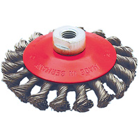 BK4520T Roue conique torsad&eacute;e &agrave; nuds, Dia. 4-1/2", Fils 0,02", Arbre 5/8"-11 NTL Industrial