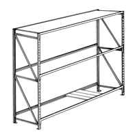 Pronto Bulk Storage Racks - 22-Ga. Shelf Panels, Galvanized Steel, 36" W x 6" D RB022 | NTL Industrial