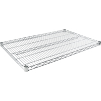 Wire Shelf for Heavy-Duty Chromate Wire Shelving, 48" W x 24" D, 800 lbs. Capacity RL041 | NTL Industrial