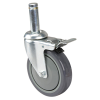 Roulette pour &eacute;tag&egrave;re en treillis chromat&eacute; NTL Industrial