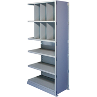Interlok Shelving Unit, Steel, Boltless, 550 lbs. Capacity, 48" W x 88" H x 12" D NTL Industrial