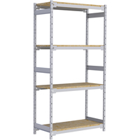 &eacute;tag&egrave;re-classeur de grande largeur, Acier, 4 Tablettes, 42" la x 18" p x 84" h NTL Industrial