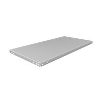 Slotted Angle Shelf, Galvanized Steel, 48" W x 18" D RN159 | NTL Industrial