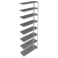 &eacute;l&eacute;ment de rayonnage, Acier galvanis&eacute;, Montant &agrave; fente, Capacit&eacute; 400 lb, 36" la x 96" h x 12" p NTL Industrial