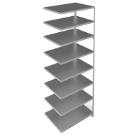 &eacute;l&eacute;ment de rayonnage, Acier galvanis&eacute;, Montant &agrave; fente, Capacit&eacute; 400 lb, 36" la x 96" h x 24" p NTL Industrial