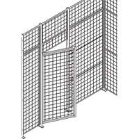 Standard-Duty Wire Mesh Partition Swing Door, 3' W x 7' H RN626 | NTL Industrial