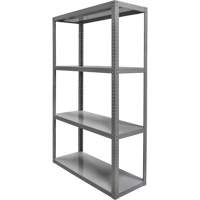 Heavy-Duty Shelving, Steel, Bolted, 3000 lbs. Capacity, 36" W x 72" H x 18" D NTL Industrial
