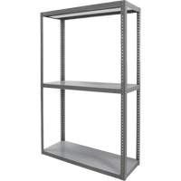 Heavy-Duty Shelving, Steel, Bolted, 3000 lbs. Capacity, 36" W x 72" H x 18" D NTL Industrial