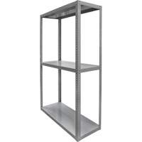 Heavy-Duty Shelving, Steel, Bolted, 3000 lbs. Capacity, 36" W x 72" H x 18" D NTL Industrial