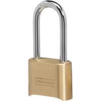 Cadenas &agrave; combinaison, Argent, Rev&ecirc;tement en laiton, Largeur de 2" NTL Industrial