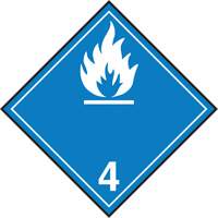 &eacute;tiquettes d'exp&eacute;dition TMD, Classe 4,3, Substances r&eacute;actives &agrave; l'eau, Papier NTL Industrial