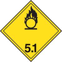 TDG Shipping Labels, Class 5.1, Oxidizing Substances, Paper NTL Industrial