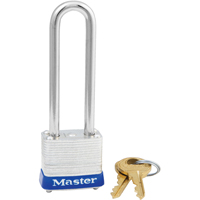 Padlock, Silver, Keyed Alike, Laminated Steel, 1-1/8" Width NTL Industrial