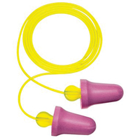 Bouchons d'oreilles en mousse sans contact E-A-R, Paire - Sac en poly, Avec cordon NTL Industrial