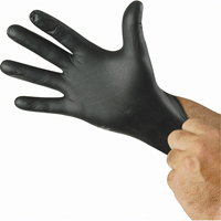 N-Dex&reg; Nighthawk Gloves, Small, Nitrile, 4-mil, Powder-Free, Black NTL Industrial